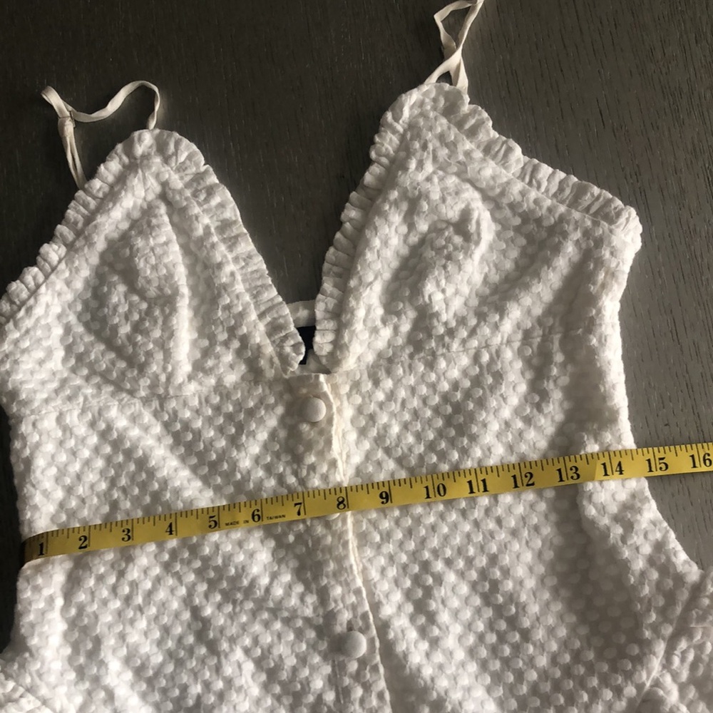 NBD White Textured Mini Dress Size M - Picture 10 of 14